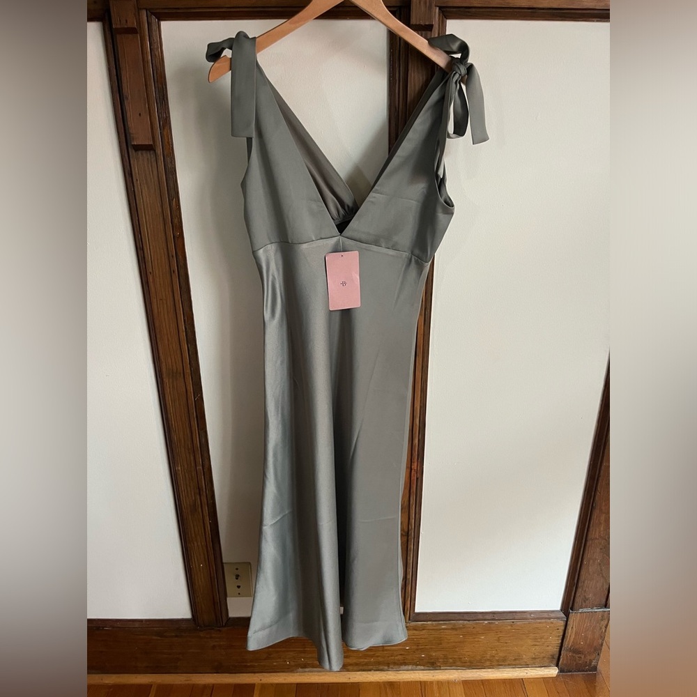 NWT BHLDN Sage Midi-dress w/ Adjustable Straps (less-tie) size 12 - Picture 2 of 2